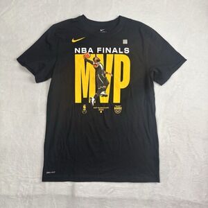 Nike Dri-Fit NBA Finals MVP Lebron James Black Short Sleeve Graphic Shirt Mens M
